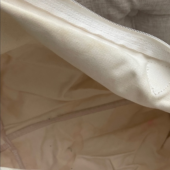 Longchamp White and Tan Tote Bag - Picture 7 of 8